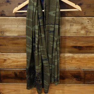 MadAndie Brand Super Soft Camo Jersey Scarf - Green